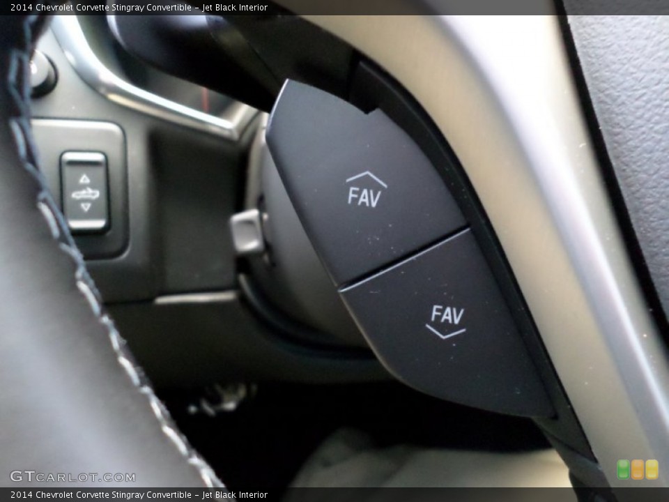 Jet Black Interior Controls for the 2014 Chevrolet Corvette Stingray Convertible #91288022