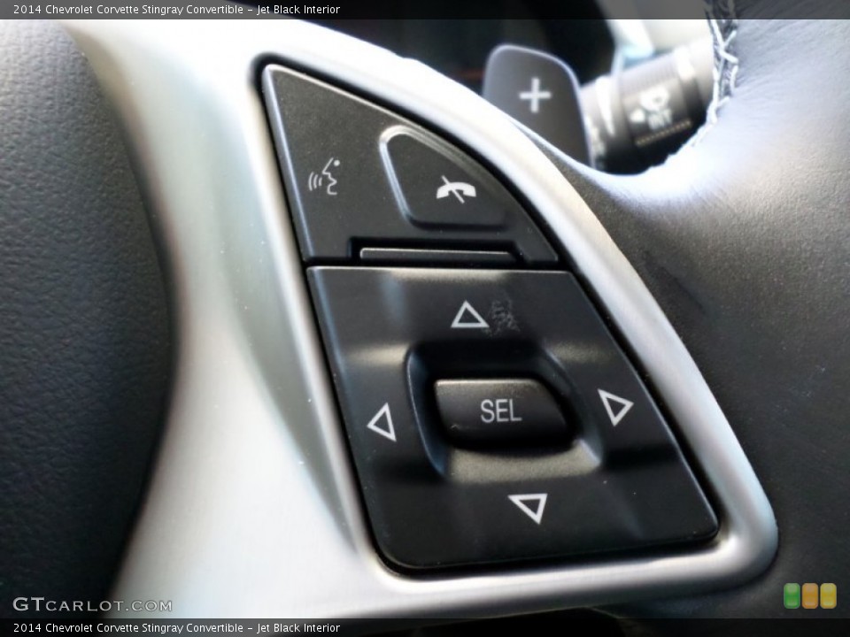 Jet Black Interior Controls for the 2014 Chevrolet Corvette Stingray Convertible #91288037