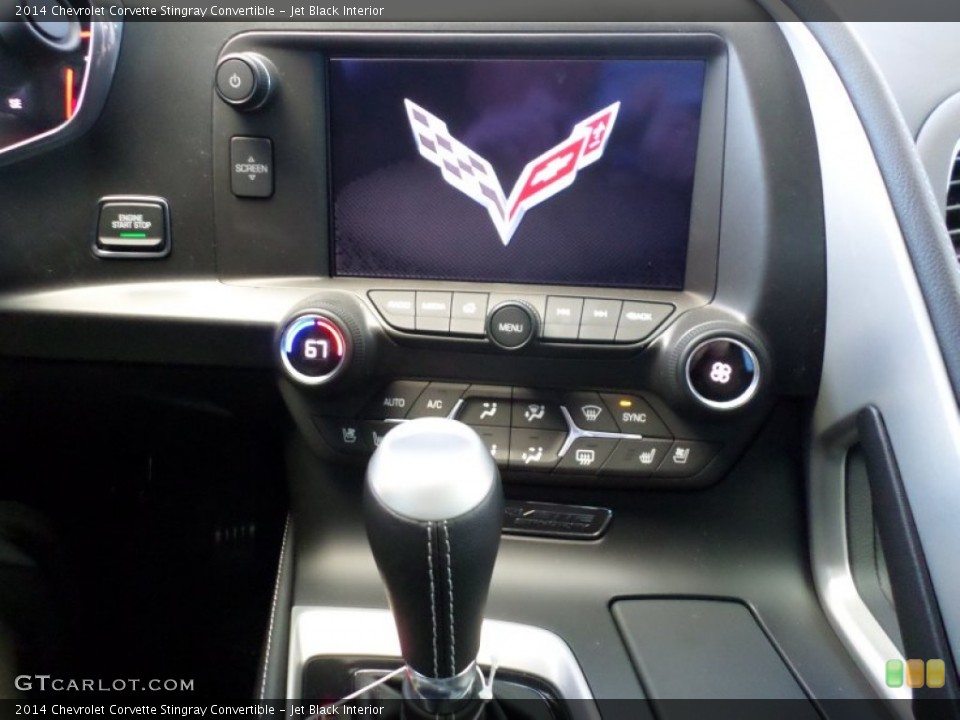 Jet Black Interior Controls for the 2014 Chevrolet Corvette Stingray Convertible #91288077
