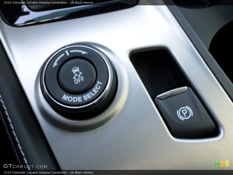 Jet Black Interior Controls for the 2014 Chevrolet Corvette Stingray Convertible #91288185