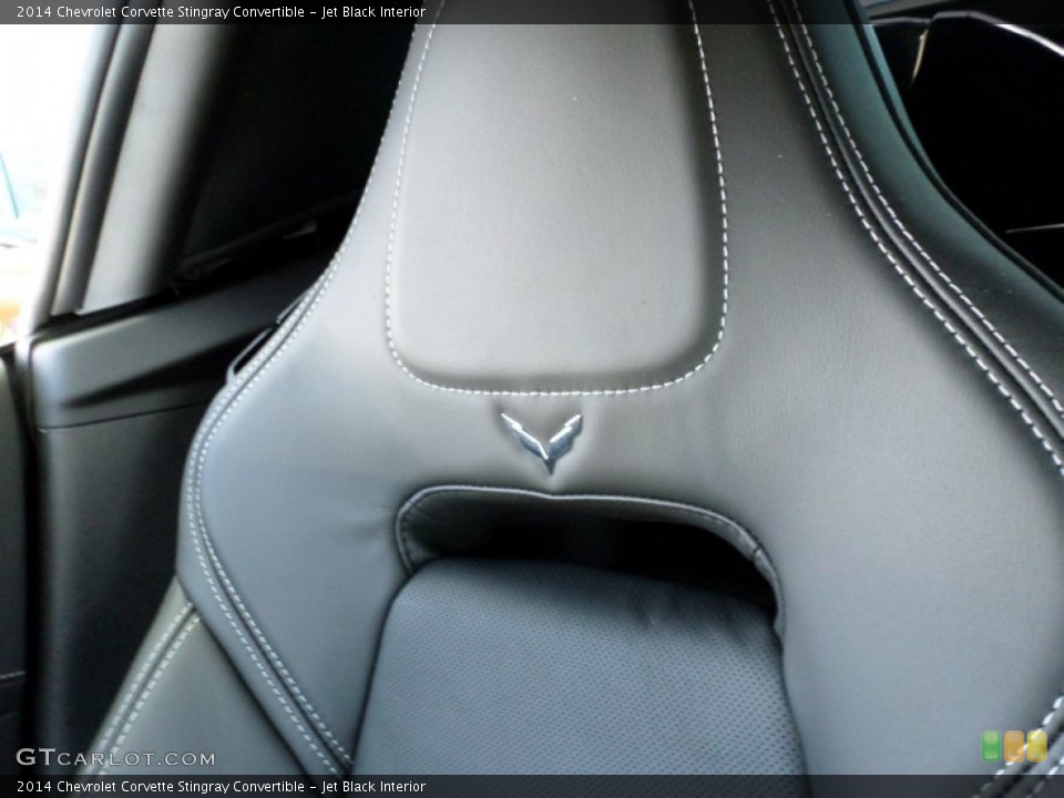 Jet Black Interior Front Seat for the 2014 Chevrolet Corvette Stingray Convertible #91288205