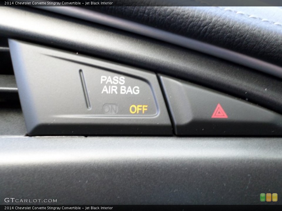 Jet Black Interior Controls for the 2014 Chevrolet Corvette Stingray Convertible #91288251