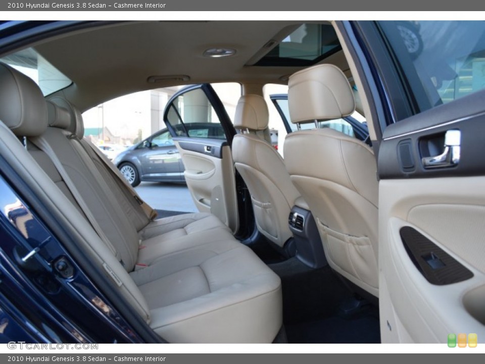 Cashmere Interior Rear Seat for the 2010 Hyundai Genesis 3.8 Sedan #91289667