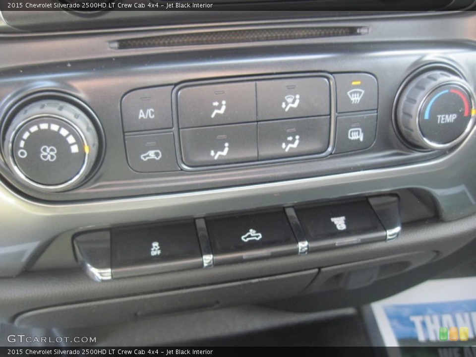 Jet Black Interior Controls for the 2015 Chevrolet Silverado 2500HD LT Crew Cab 4x4 #91290581