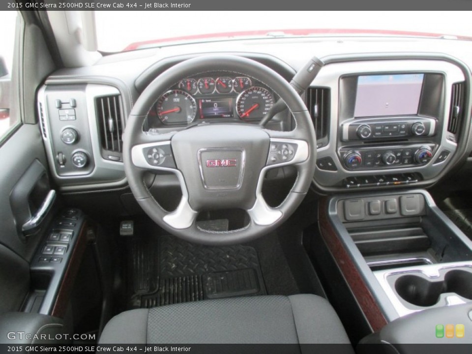 Jet Black Interior Dashboard for the 2015 GMC Sierra 2500HD SLE Crew Cab 4x4 #91300722