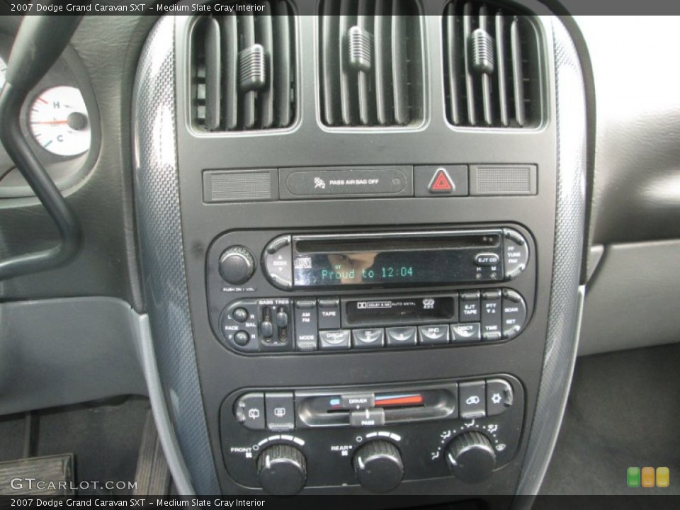 Medium Slate Gray Interior Controls for the 2007 Dodge Grand Caravan SXT #91301406