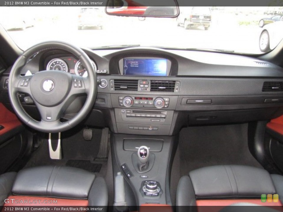 Fox Red/Black/Black Interior Dashboard for the 2012 BMW M3 Convertible #91308246