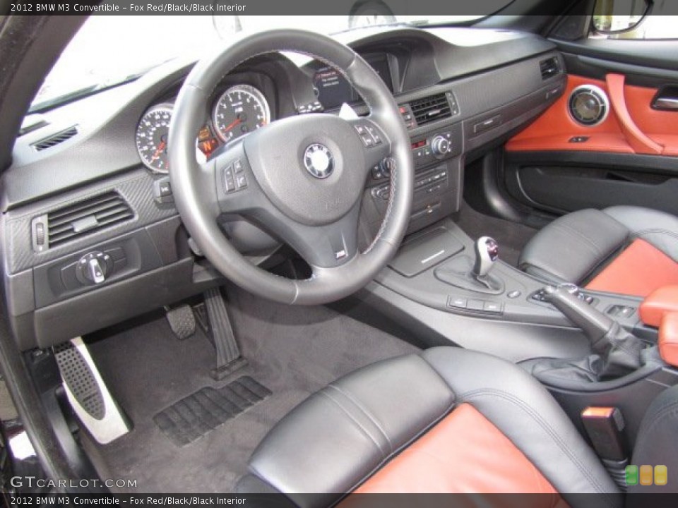 Fox Red/Black/Black Interior Photo for the 2012 BMW M3 Convertible #91308630