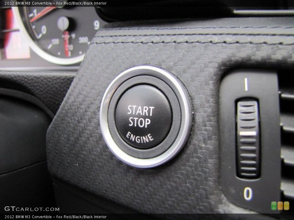 Fox Red/Black/Black Interior Controls for the 2012 BMW M3 Convertible #91308909