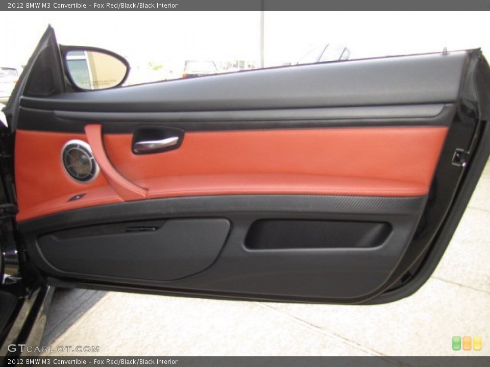 Fox Red/Black/Black Interior Door Panel for the 2012 BMW M3 Convertible #91309275