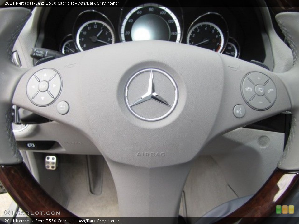 Ash/Dark Grey Interior Steering Wheel for the 2011 Mercedes-Benz E 550 Cabriolet #91309737