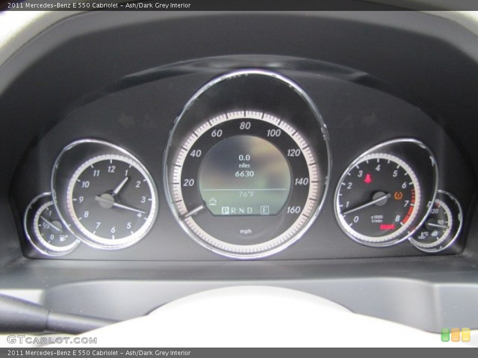 Ash/Dark Grey Interior Gauges for the 2011 Mercedes-Benz E 550 Cabriolet #91309803