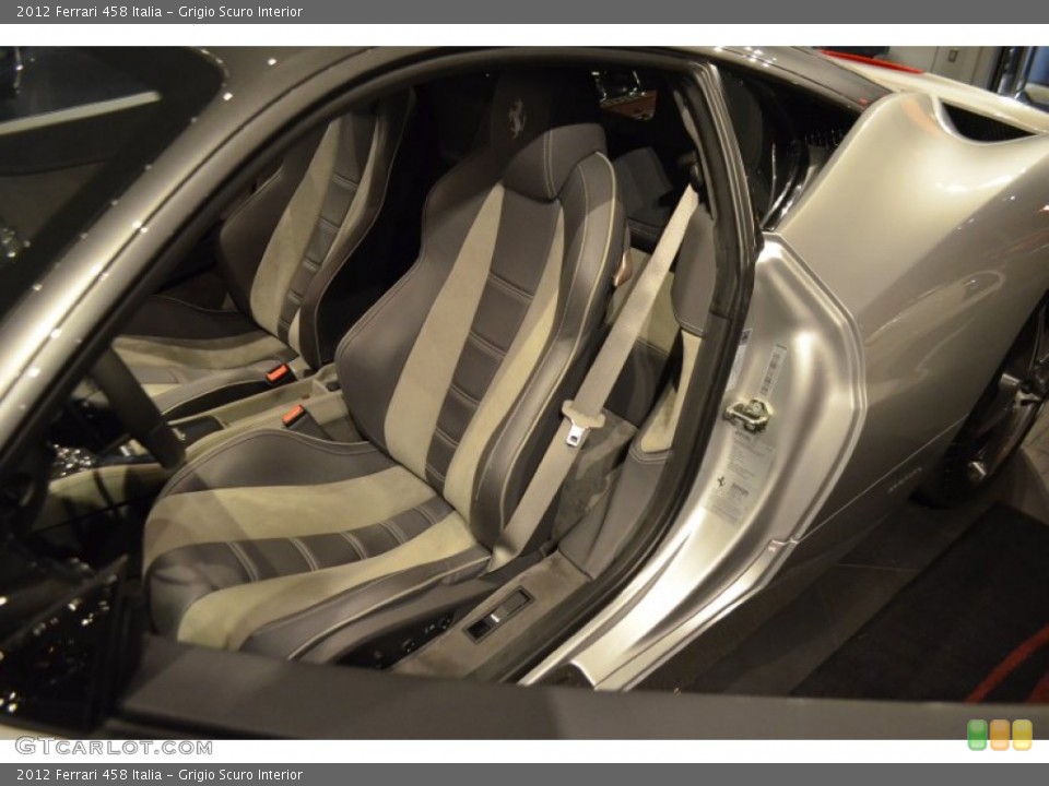 Grigio Scuro Interior Front Seat for the 2012 Ferrari 458 Italia #91310556
