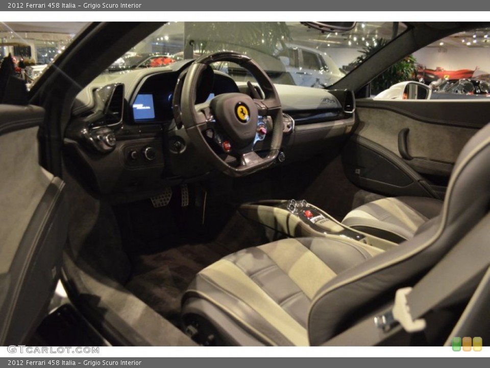 Grigio Scuro Interior Prime Interior For The 2012 Ferrari