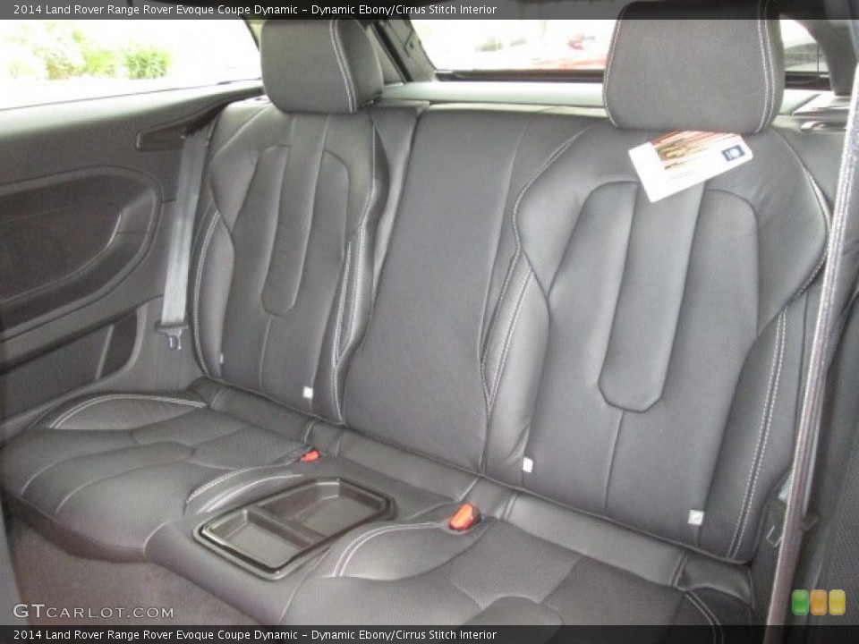 Dynamic Ebony/Cirrus Stitch Interior Rear Seat for the 2014 Land Rover Range Rover Evoque Coupe Dynamic #91312311