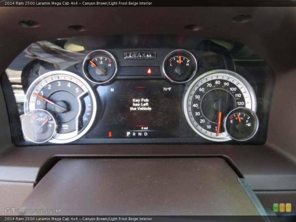 Canyon Brown/Light Frost Beige Interior Gauges for the 2014 Ram 2500 Laramie Mega Cab 4x4 #91317990