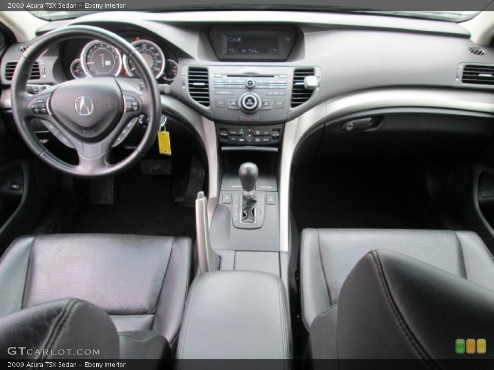 Ebony Interior Dashboard for the 2009 Acura TSX Sedan #91318230