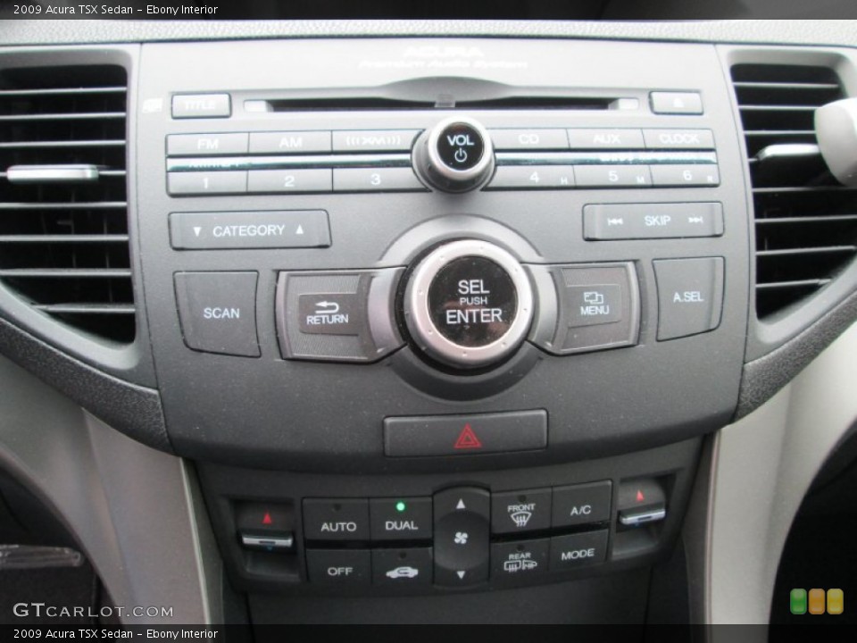 Ebony Interior Controls for the 2009 Acura TSX Sedan #91318236