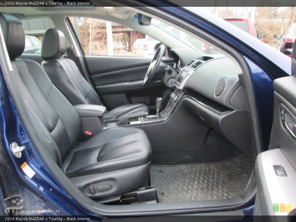 Black Interior Front Seat for the 2009 Mazda MAZDA6 s Touring #91318386