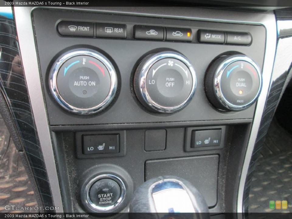 Black Interior Controls for the 2009 Mazda MAZDA6 s Touring #91318413
