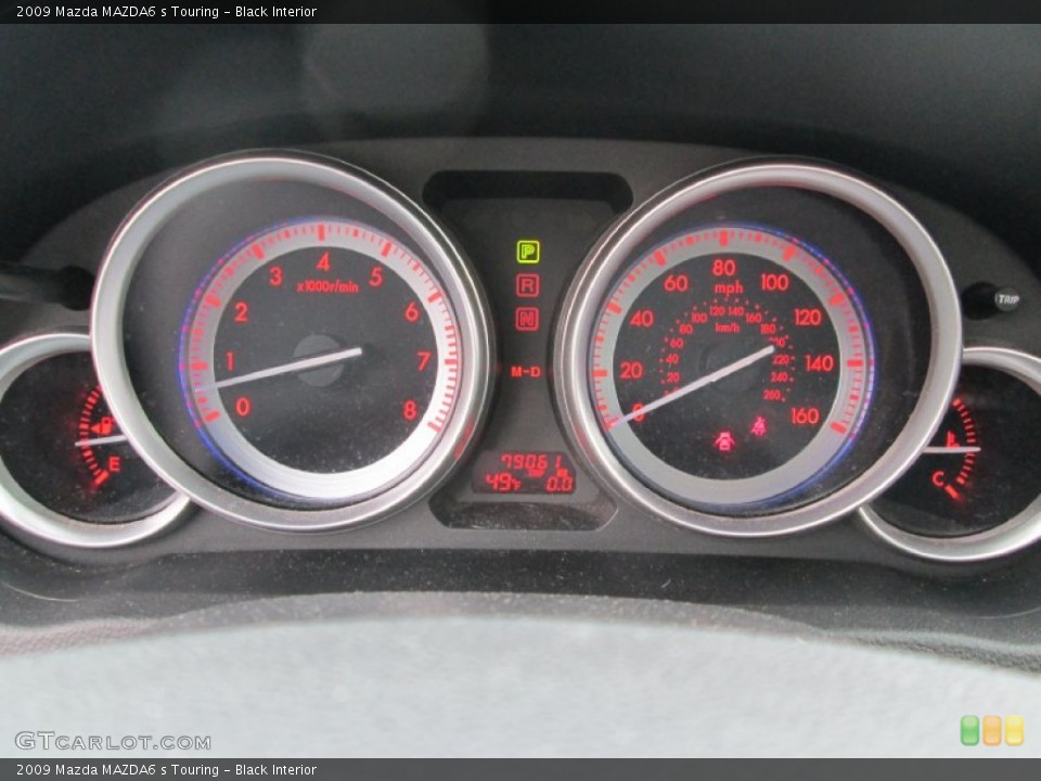 Black Interior Gauges for the 2009 Mazda MAZDA6 s Touring #91318419