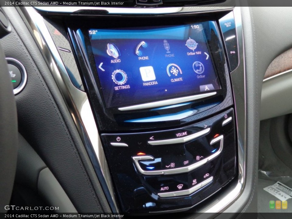 Medium Titanium/Jet Black Interior Controls for the 2014 Cadillac CTS Sedan AWD #91320704