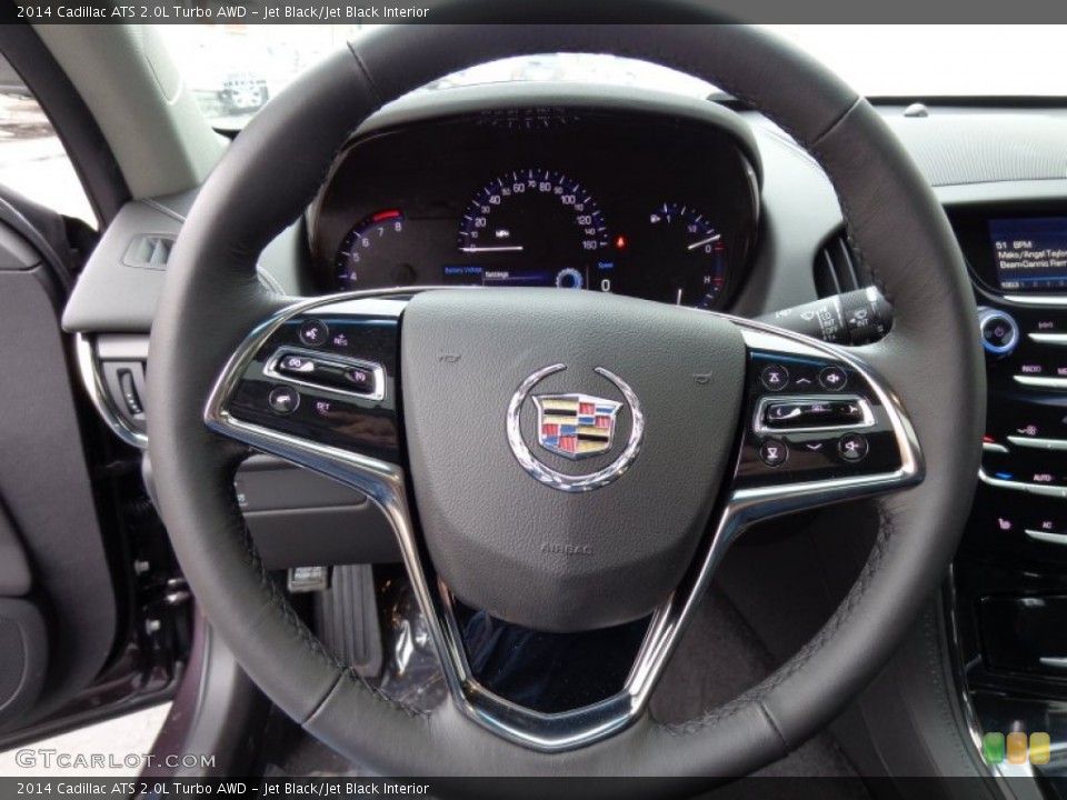 Jet Black/Jet Black Interior Steering Wheel for the 2014 Cadillac ATS 2.0L Turbo AWD #91321099