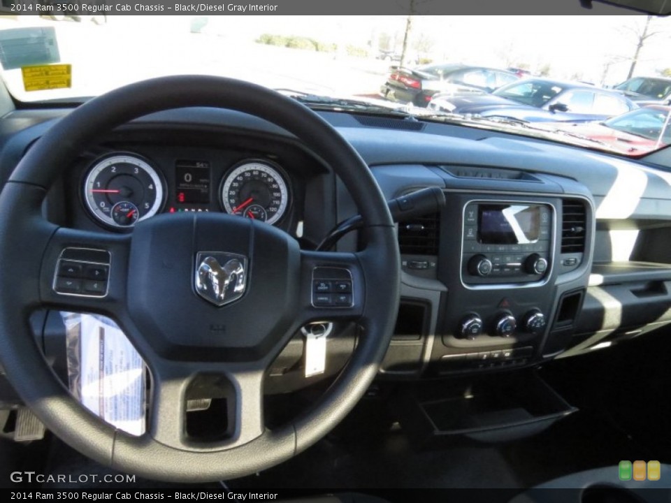 Black/Diesel Gray Interior Dashboard for the 2014 Ram 3500 Regular Cab Chassis #91325521