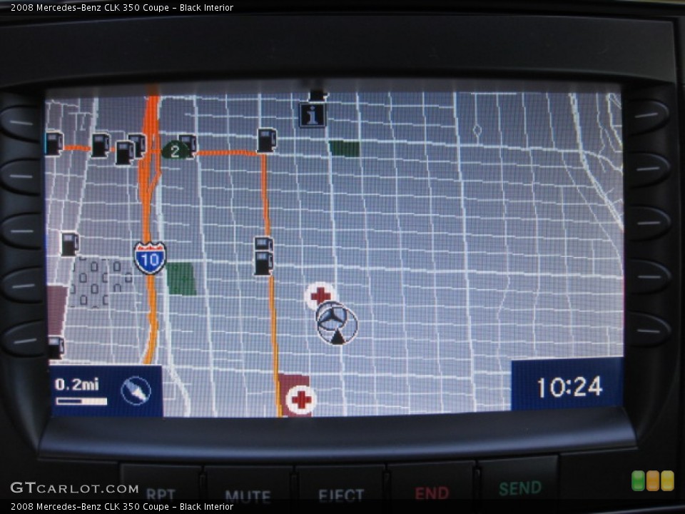 Black Interior Navigation for the 2008 Mercedes-Benz CLK 350 Coupe #91333807