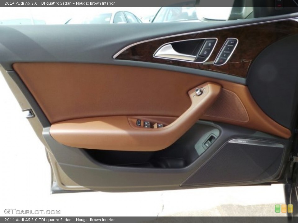 Nougat Brown Interior Door Panel for the 2014 Audi A6 3.0 TDI quattro Sedan #91336517