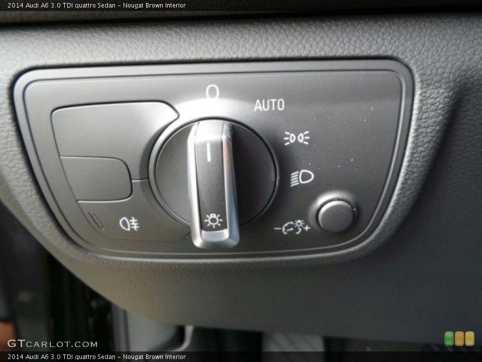 Nougat Brown Interior Controls for the 2014 Audi A6 3.0 TDI quattro Sedan #91336850
