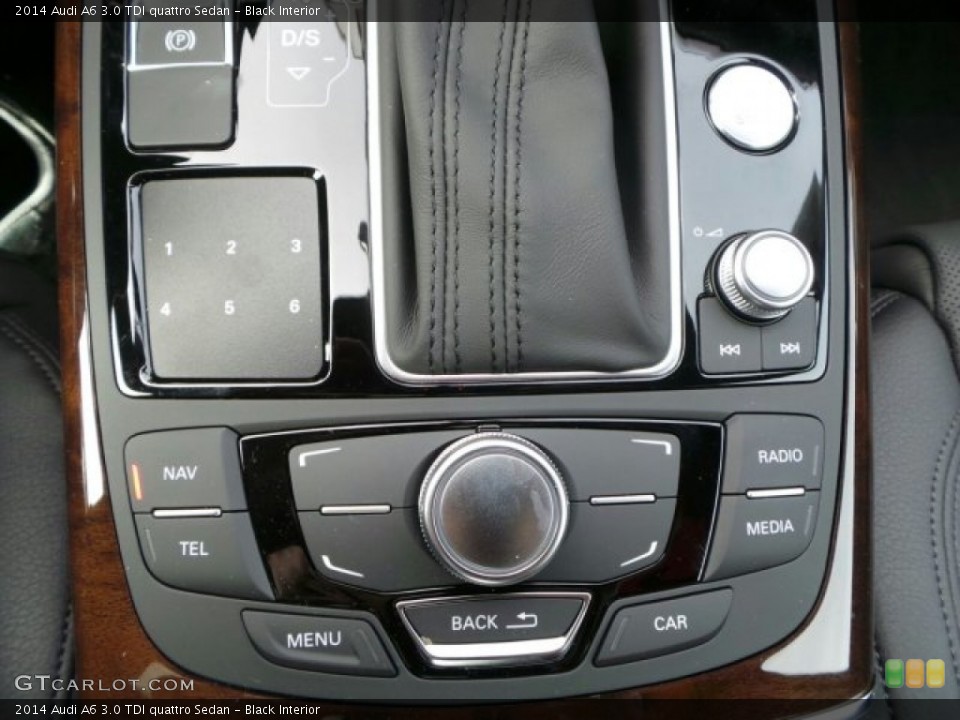 Black Interior Controls for the 2014 Audi A6 3.0 TDI quattro Sedan #91337488