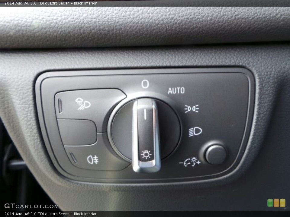 Black Interior Controls for the 2014 Audi A6 3.0 TDI quattro Sedan #91337624