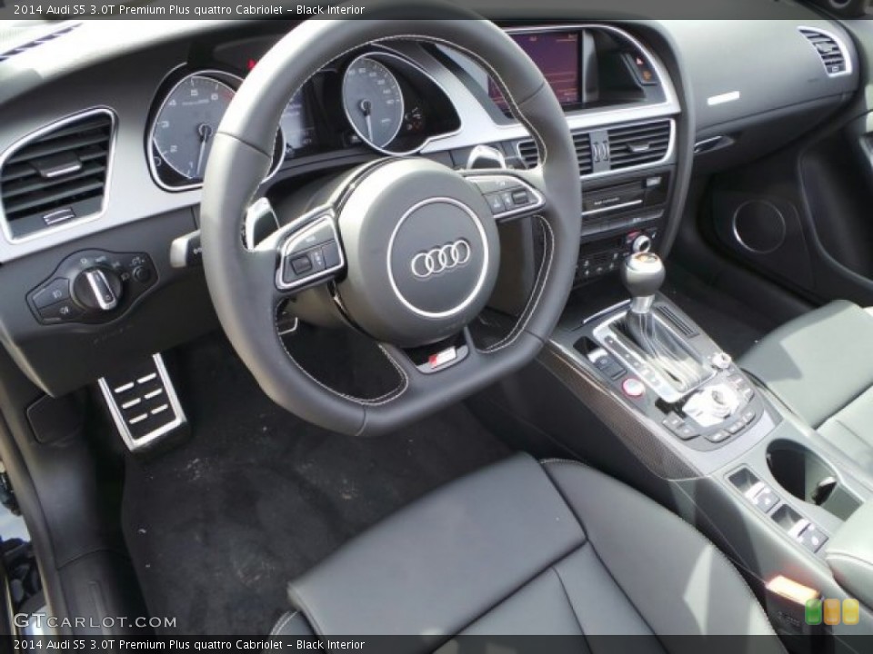Black Interior Photo for the 2014 Audi S5 3.0T Premium Plus quattro Cabriolet #91339280