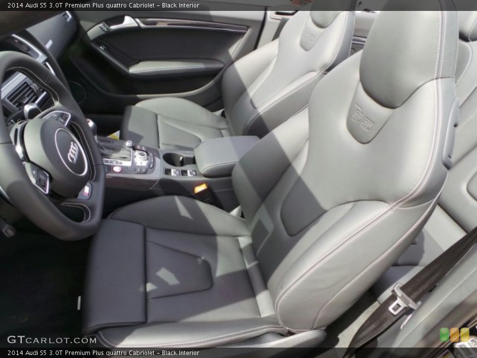 Black Interior Front Seat for the 2014 Audi S5 3.0T Premium Plus quattro Cabriolet #91339285