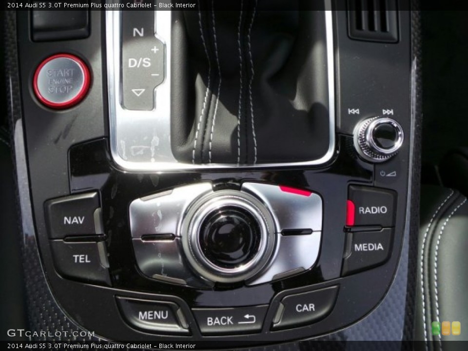 Black Interior Controls for the 2014 Audi S5 3.0T Premium Plus quattro Cabriolet #91339484