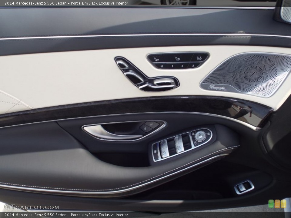 Porcelain/Black Exclusive Interior Door Panel for the 2014 Mercedes-Benz S 550 Sedan #91341275
