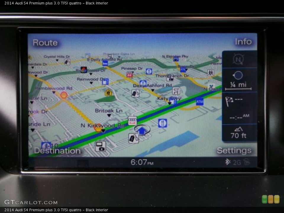 Black Interior Navigation for the 2014 Audi S4 Premium plus 3.0 TFSI quattro #91341503