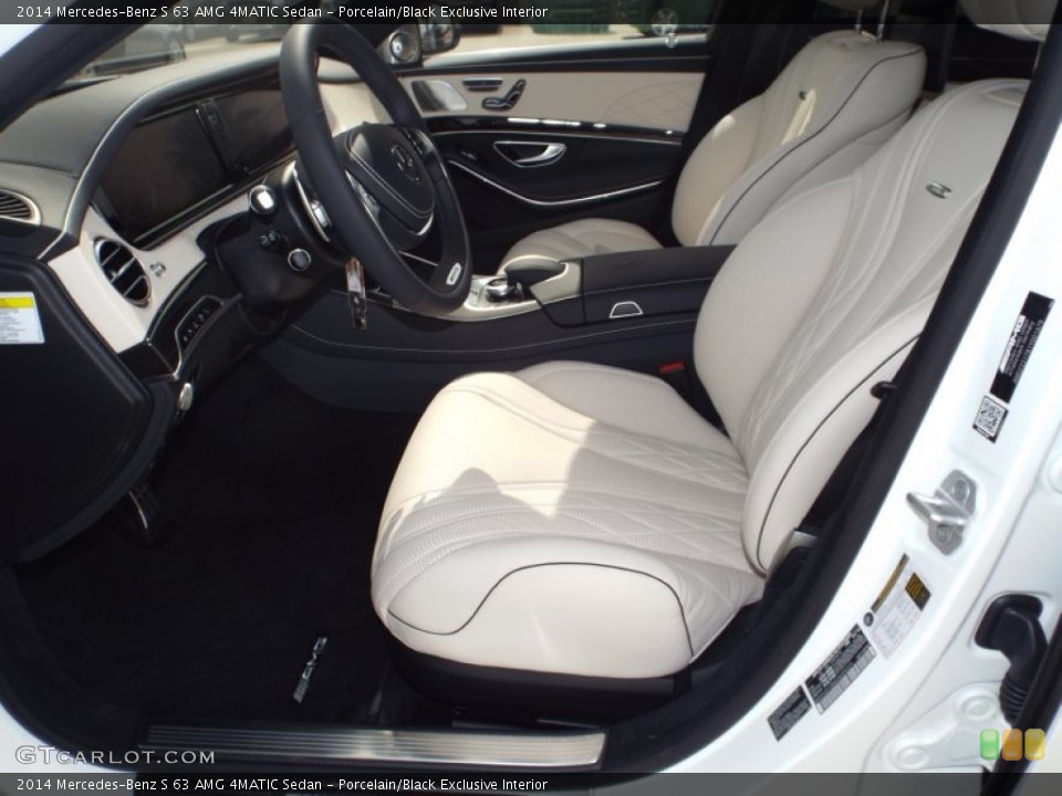 Porcelain/Black Exclusive 2014 Mercedes-Benz S Interiors