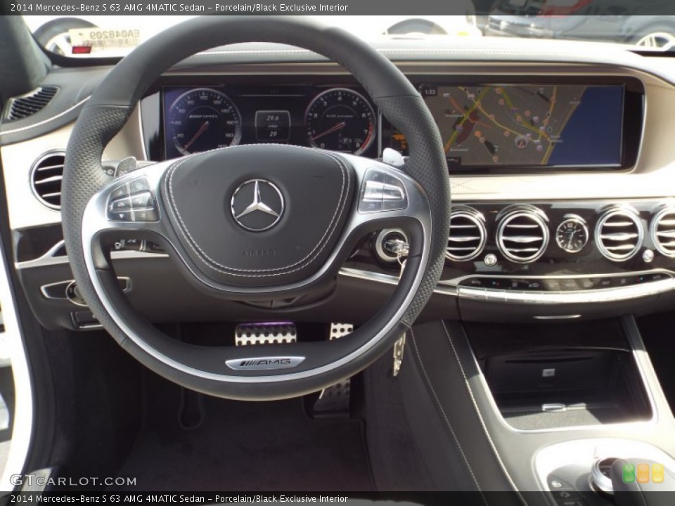 Porcelain/Black Exclusive Interior Dashboard for the 2014 Mercedes-Benz S 63 AMG 4MATIC Sedan #91341665