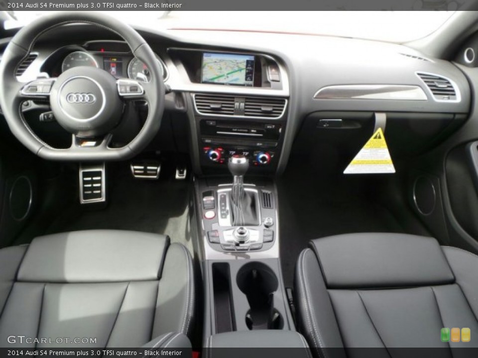Black Interior Dashboard for the 2014 Audi S4 Premium plus 3.0 TFSI quattro #91341752