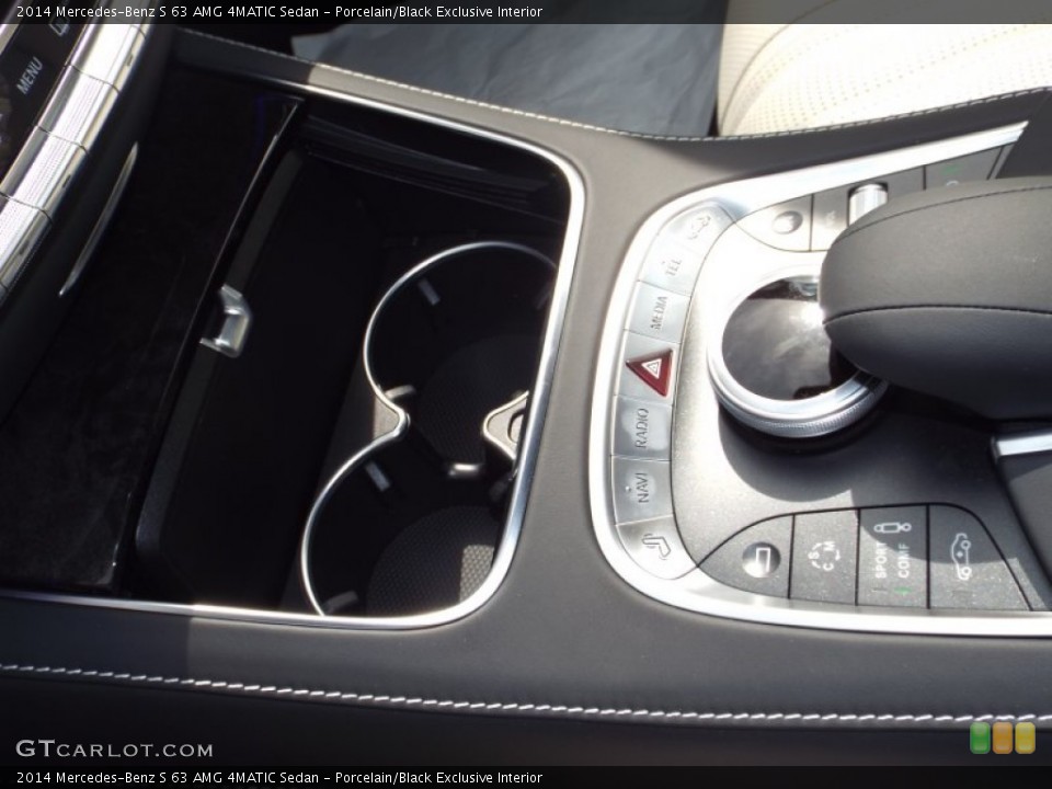 Porcelain/Black Exclusive Interior Controls for the 2014 Mercedes-Benz S 63 AMG 4MATIC Sedan #91341839