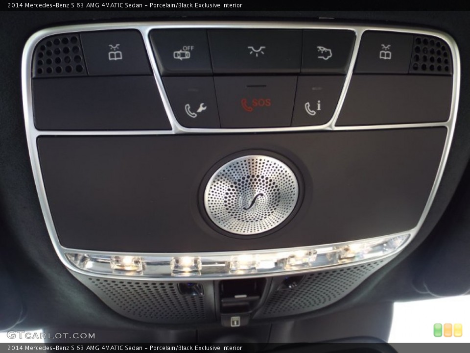 Porcelain/Black Exclusive Interior Controls for the 2014 Mercedes-Benz S 63 AMG 4MATIC Sedan #91341893