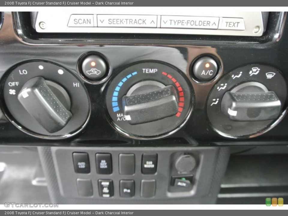 Dark Charcoal Interior Controls for the 2008 Toyota FJ Cruiser  #91346658