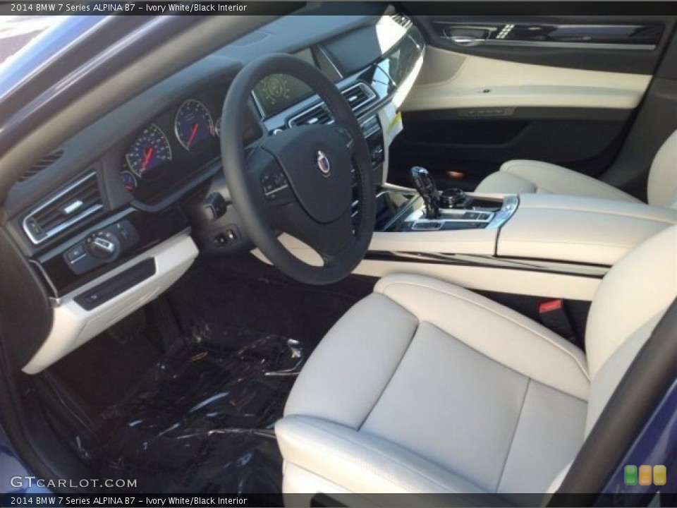Ivory White/Black Interior Photo for the 2014 BMW 7 Series ALPINA B7 #91350879