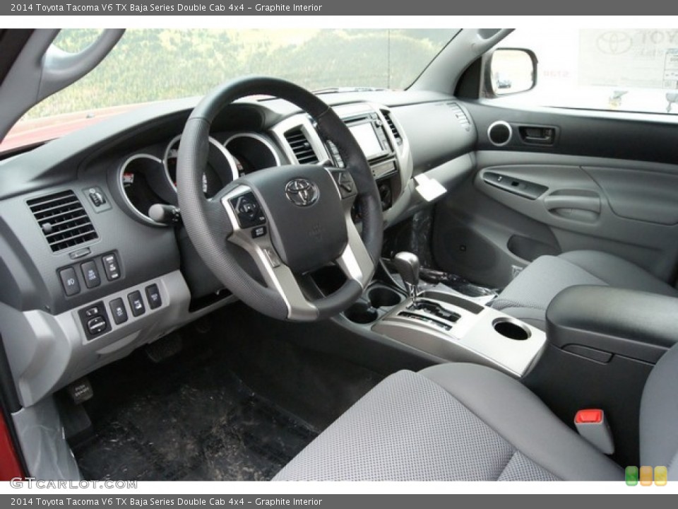 Graphite Interior Photo for the 2014 Toyota Tacoma V6 TX Baja Series Double Cab 4x4 #91351134
