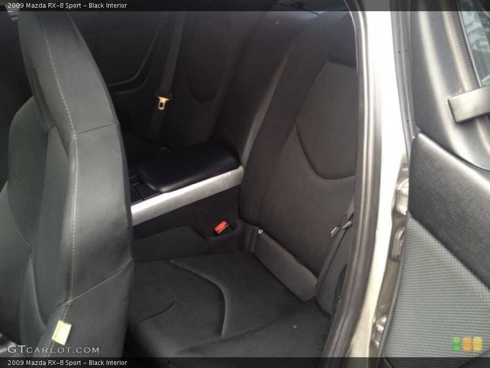 Black Interior Rear Seat for the 2009 Mazda RX-8 Sport #91370269
