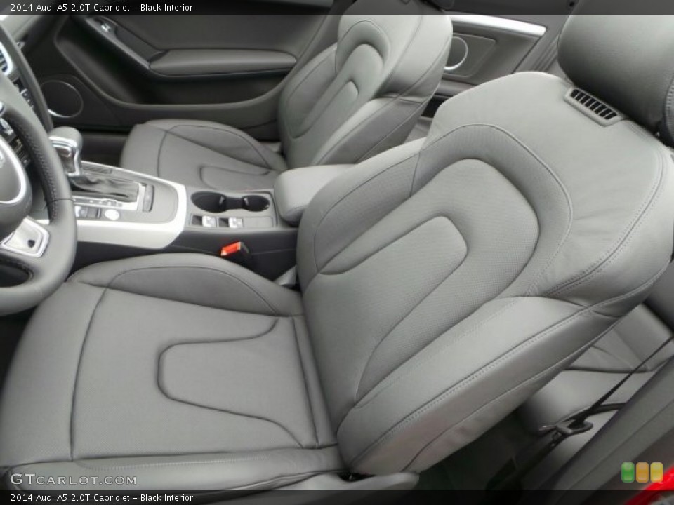 Black Interior Front Seat for the 2014 Audi A5 2.0T Cabriolet #91374974