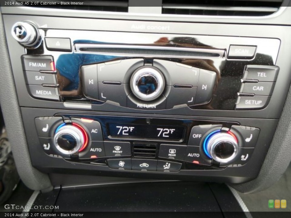 Black Interior Controls for the 2014 Audi A5 2.0T Cabriolet #91375105