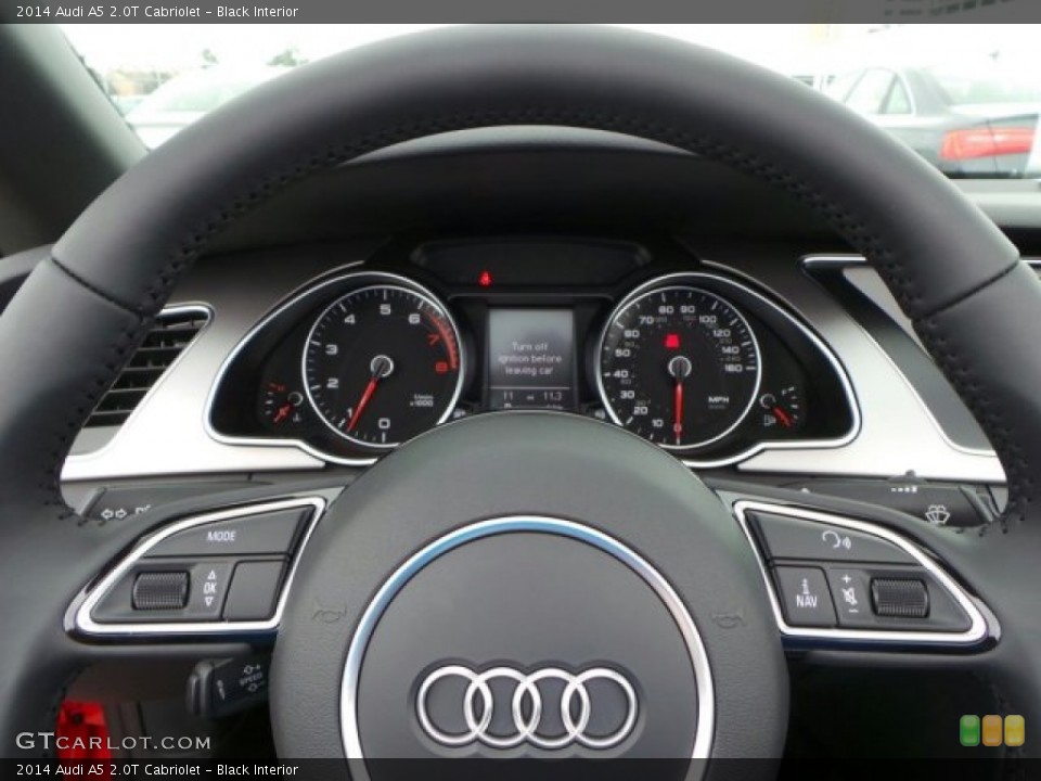 Black Interior Steering Wheel for the 2014 Audi A5 2.0T Cabriolet #91375174